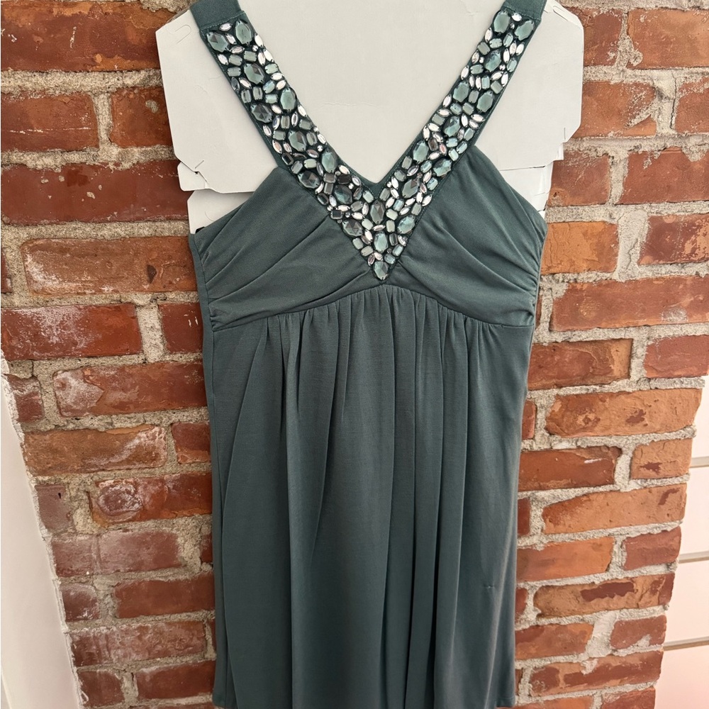 Kitty Dress with Embellished Straps